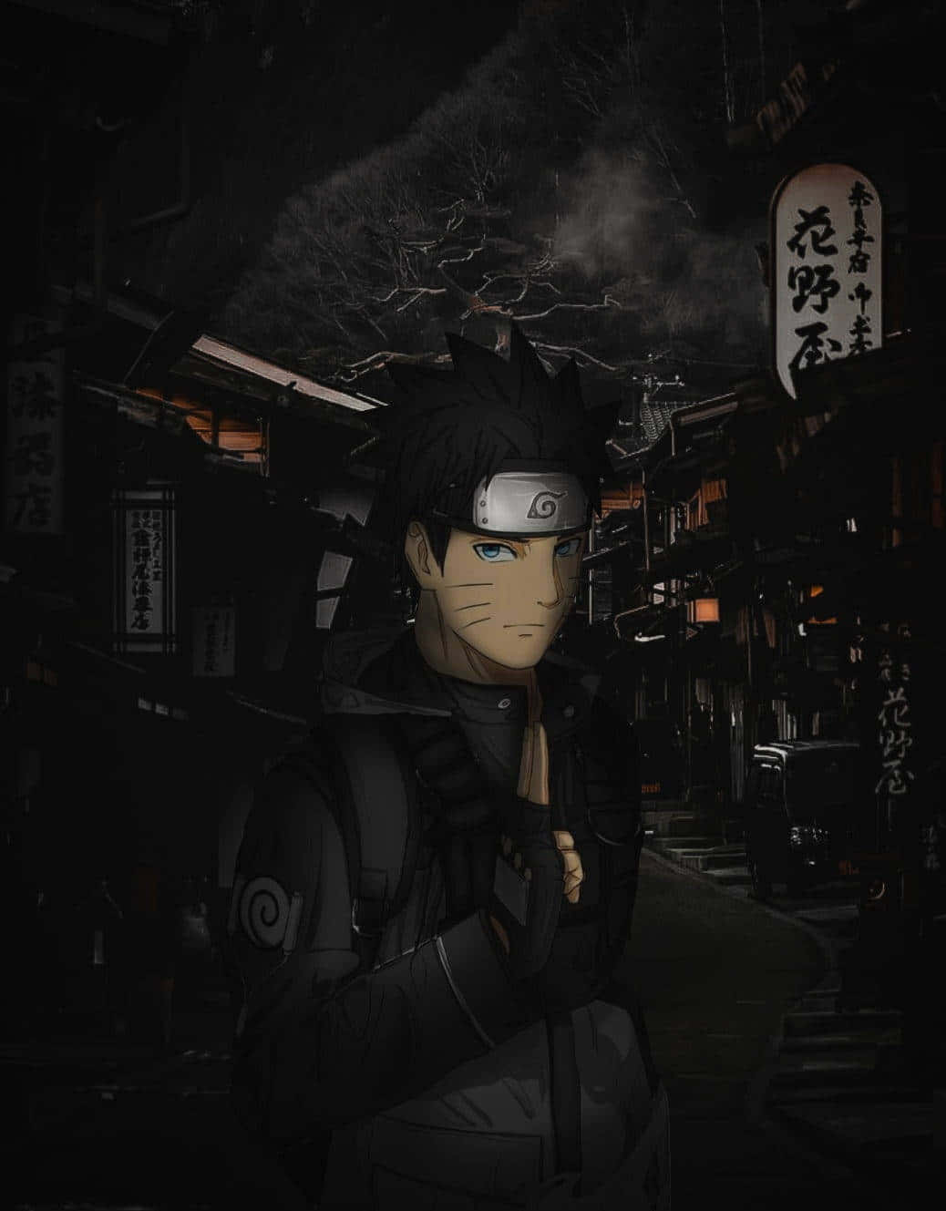 Naruto Shippuden, ninja, Japanese alleyway, HD Phone Wallpaper