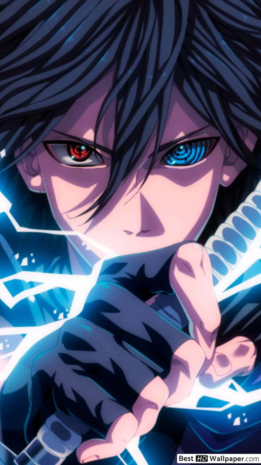 Naruto Shippuden, anime character, mismatched red and blue eyes, HD Phone Wallpaper