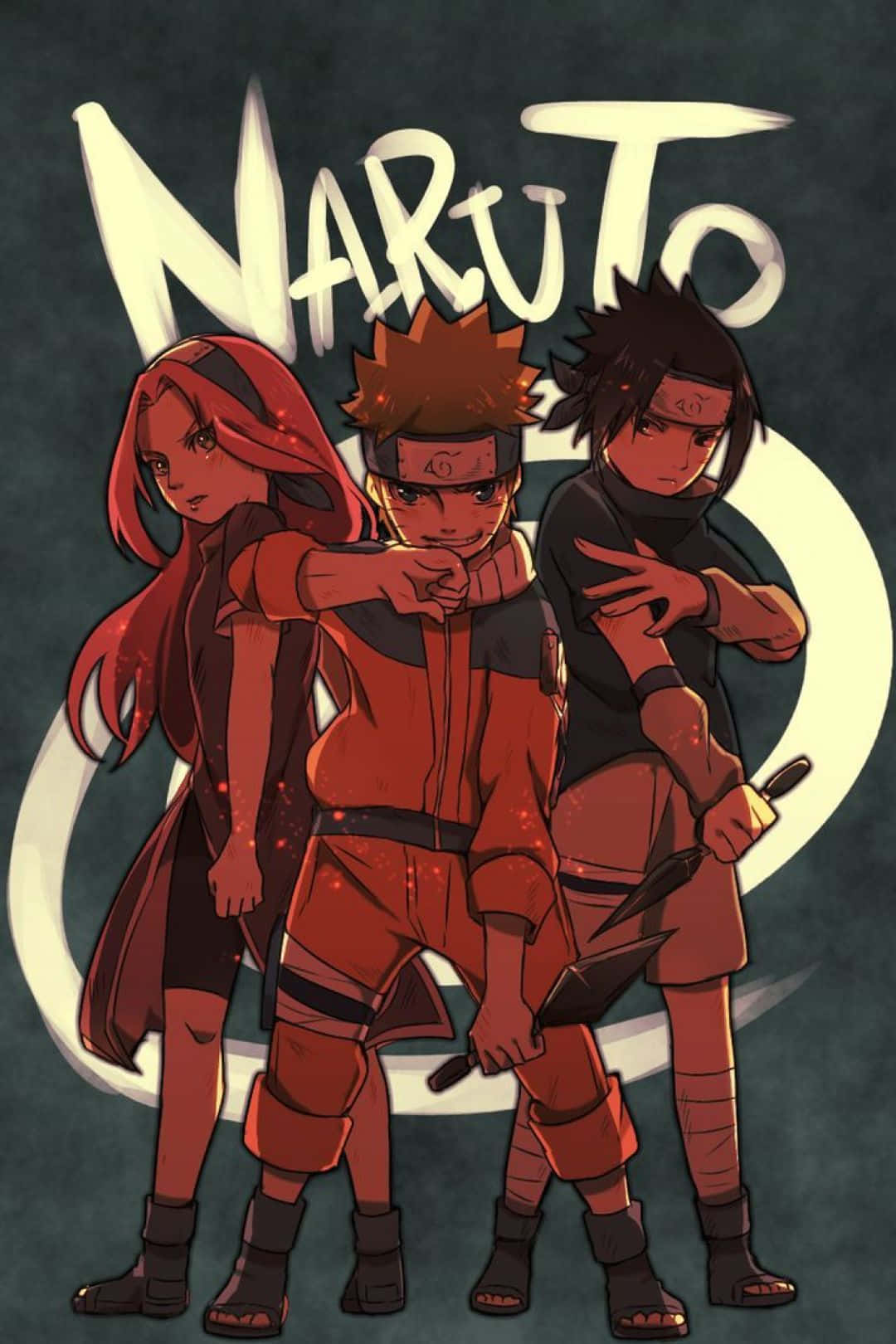 Naruto Shippuden, iPhone, Naruto logo, HD Phone Wallpaper