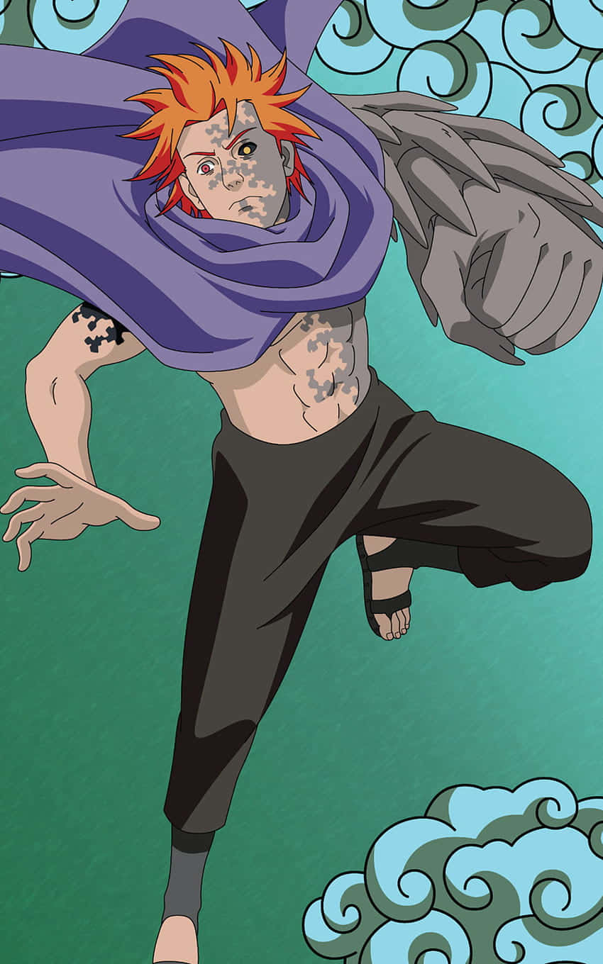 Naruto Shippuden, iPhone, spiky orange hair, HD Phone Wallpaper