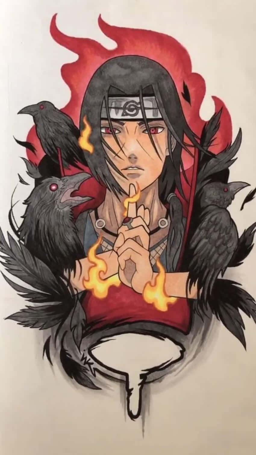 Naruto Shippuden, iPhone, red eyes, HD Phone Wallpaper