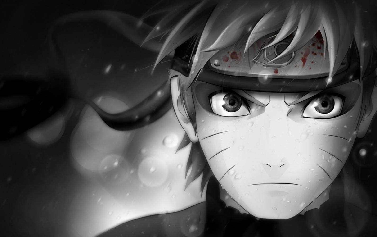Naruto, black, bloody, HD Desktop Wallpaper