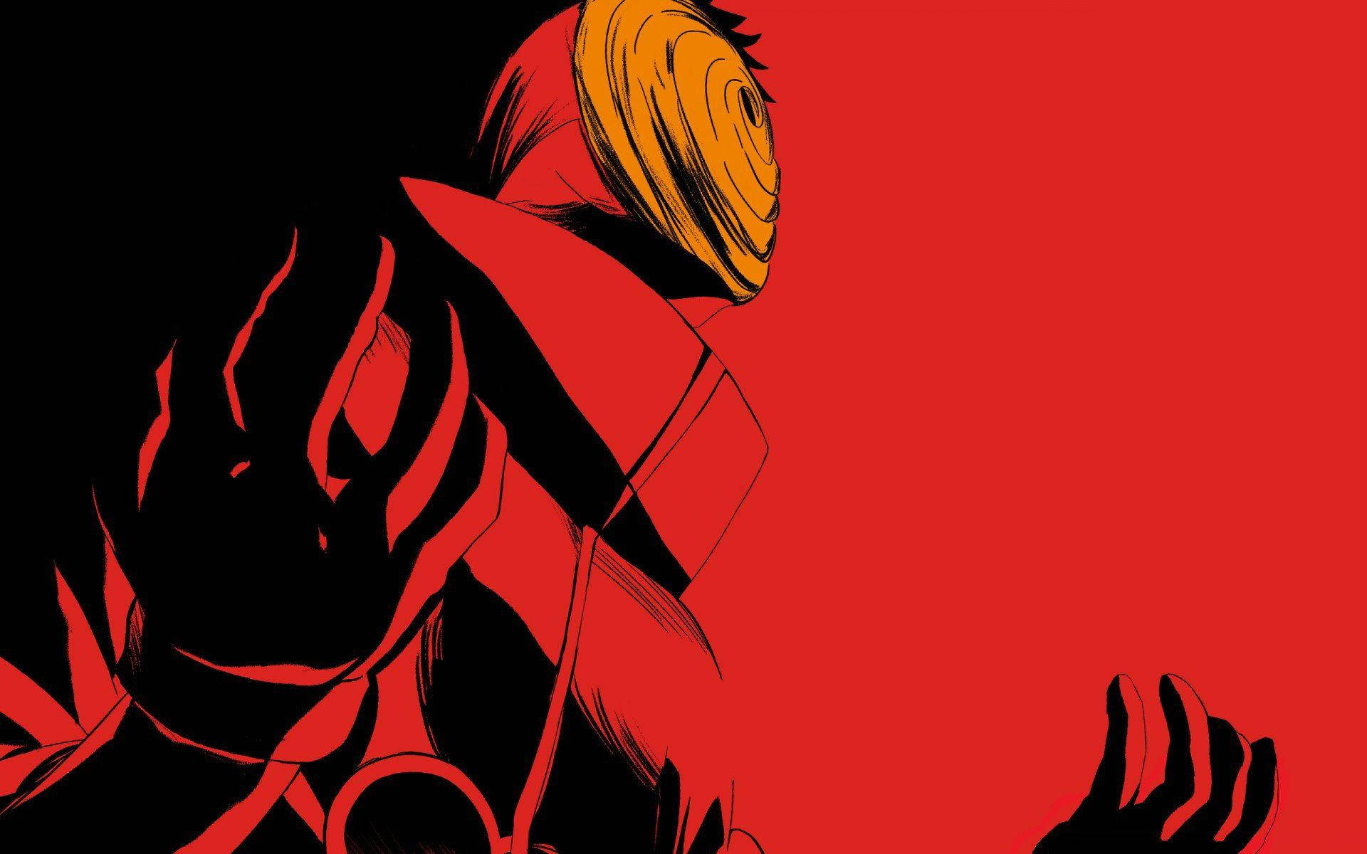 Naruto Supreme, red coat, spiral mask, Full HD Desktop Wallpaper