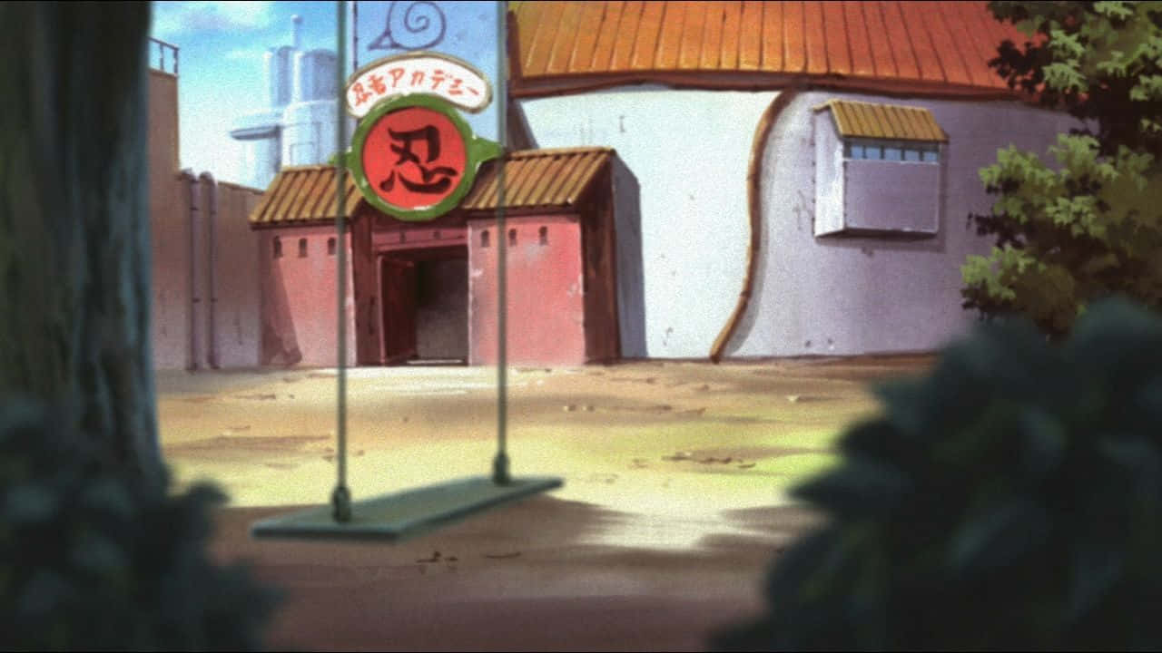 Naruto Swing, anime street scene, noodle shop, HD Desktop Wallpaper