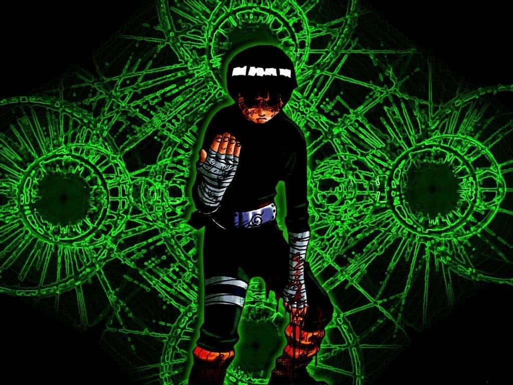 Naruto Green, ninja, black, SD Desktop Wallpaper