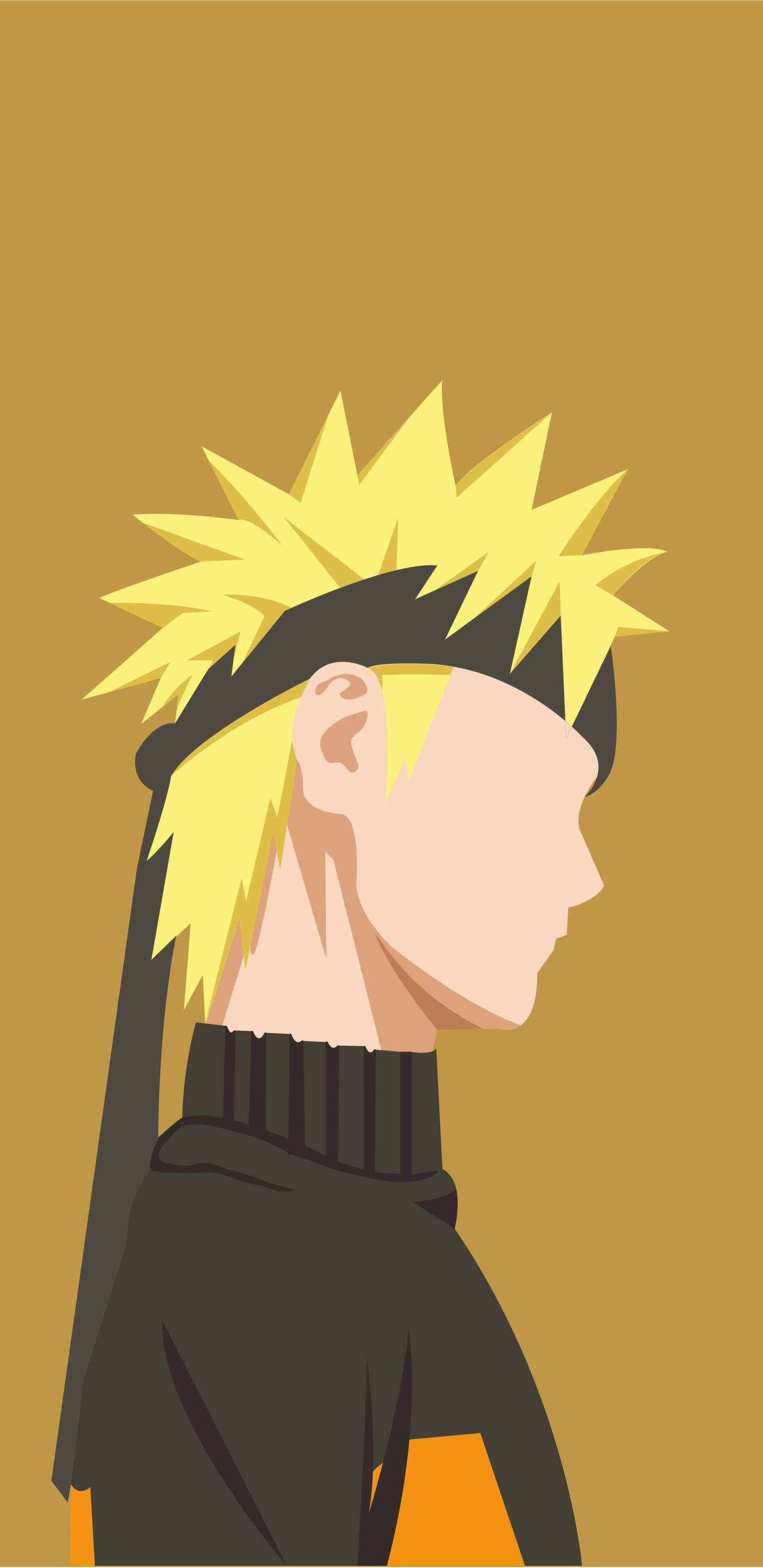 Naruto Uzumaki, spiky blonde hair, black headband, 2K Phone Wallpaper