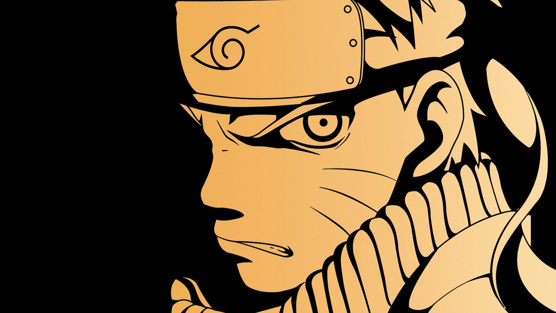 Naruto, headband, profile, Full HD Desktop Wallpaper