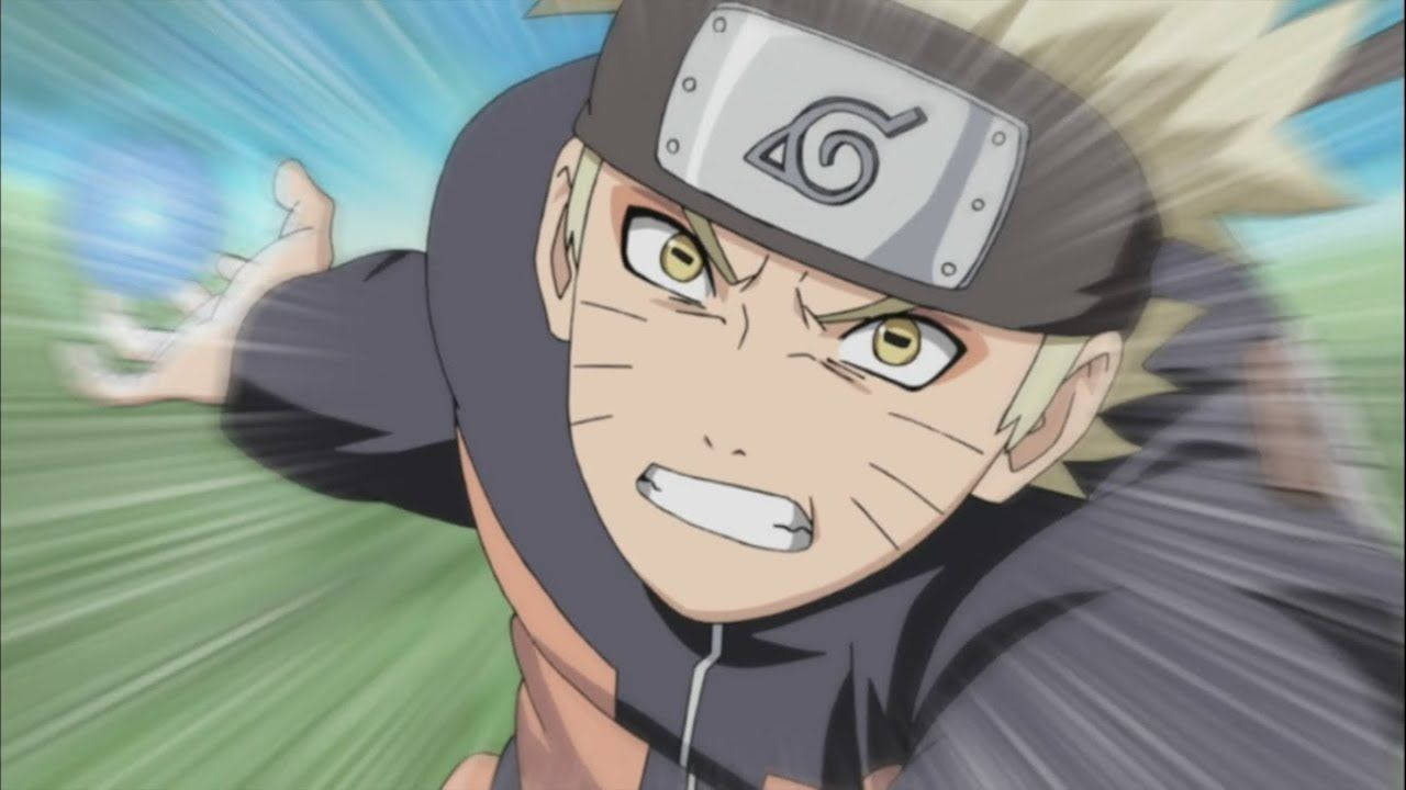 Naruto Uzumaki, Anime character, intense expression, HD Desktop Wallpaper