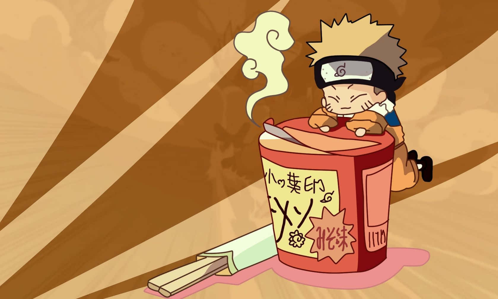 Naruto, Leaf Village, chibi anime boy, HD Desktop Wallpaper