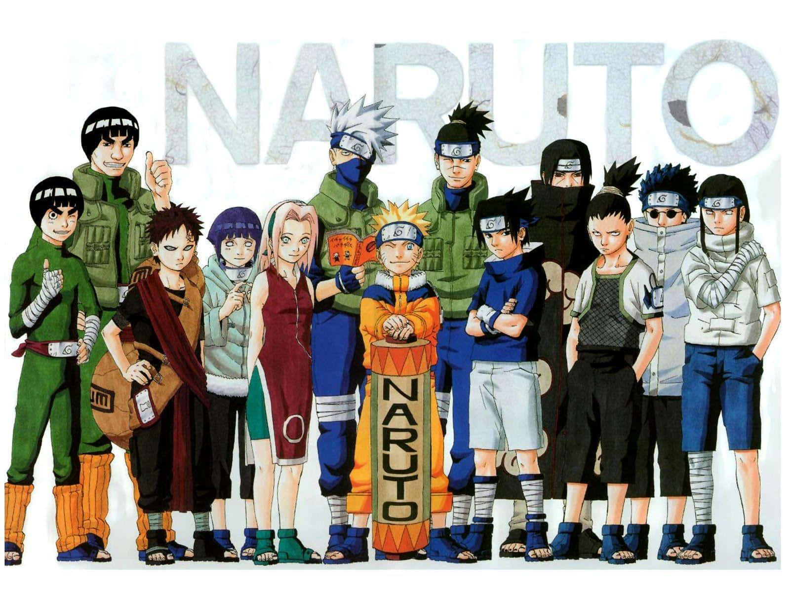 Naruto, ninja team, NARUTO title, HD Desktop Wallpaper
