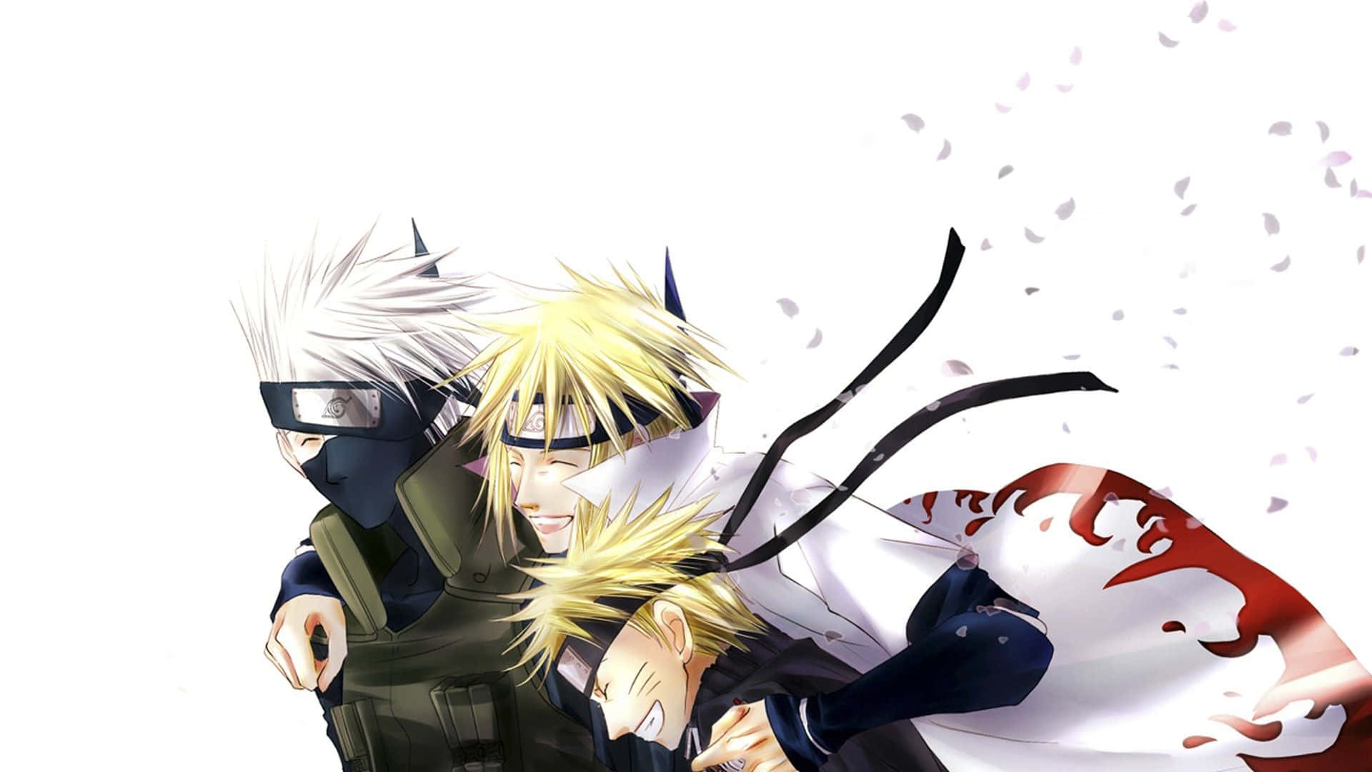 Naruto White, anime ninja characters, spiky hair, Full HD Desktop Wallpaper