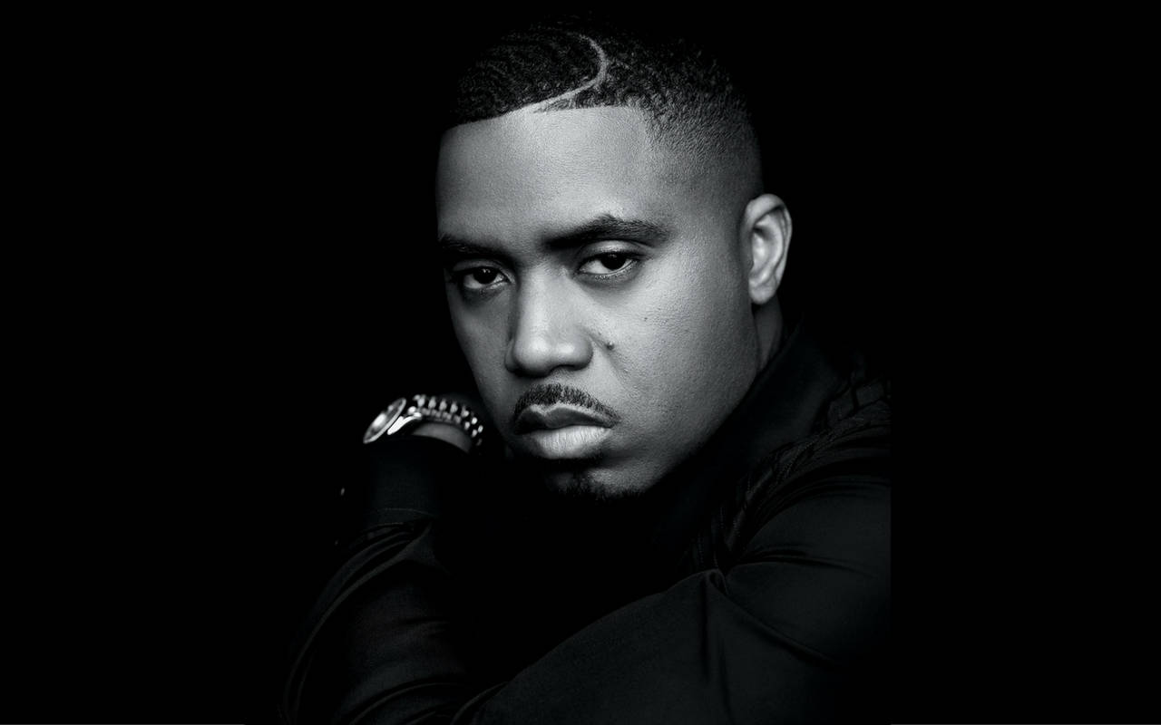 Nas, American Singer, monochrome, HD Desktop Wallpaper