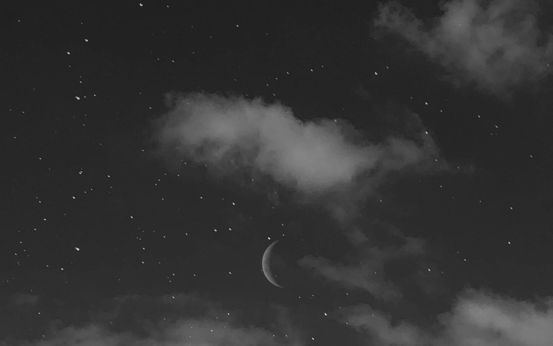 NASA Aesthetic, half moon, crescent moon, Full HD Desktop Wallpaper