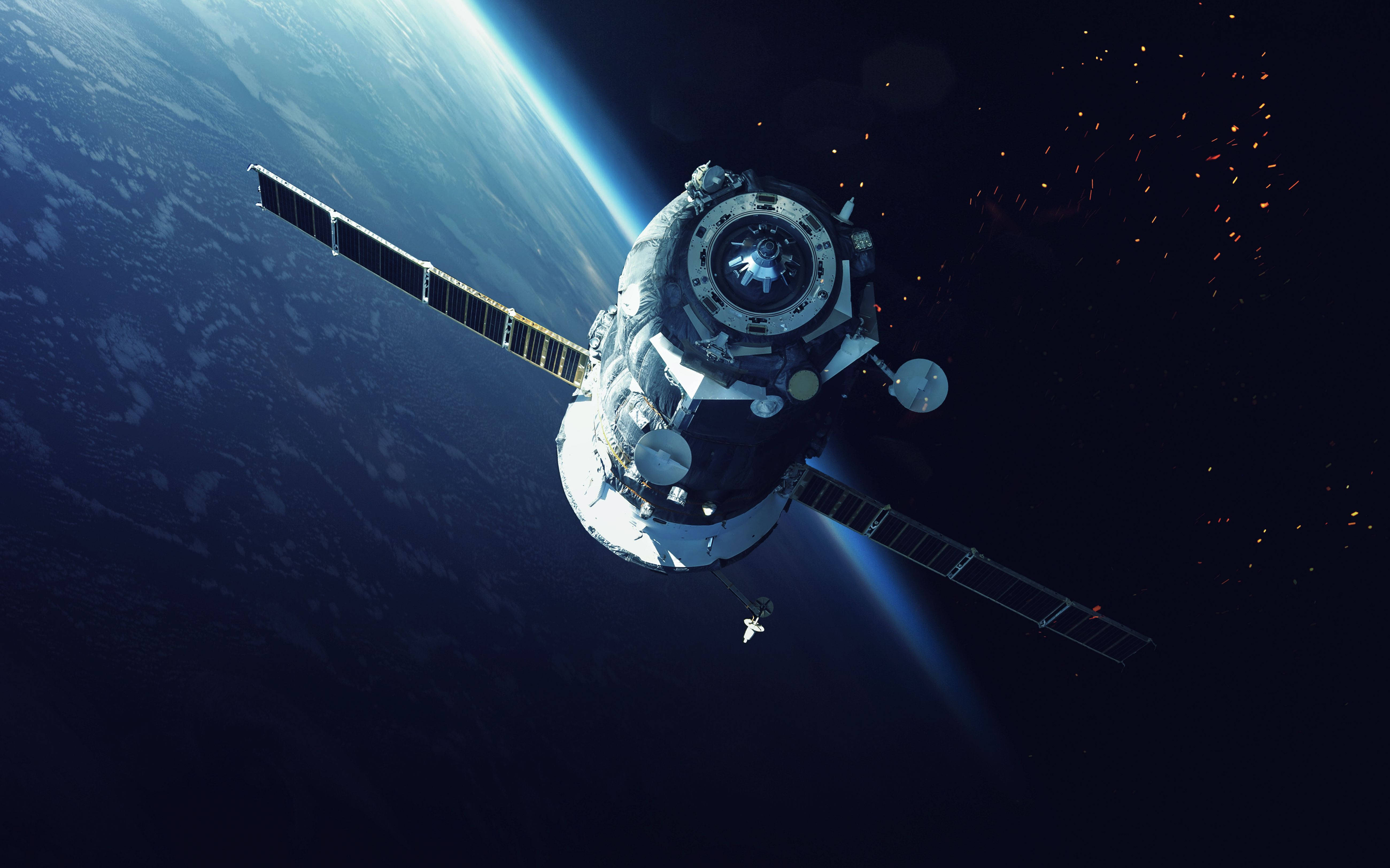 NASA, space station, solar panels, 5K Desktop Wallpaper