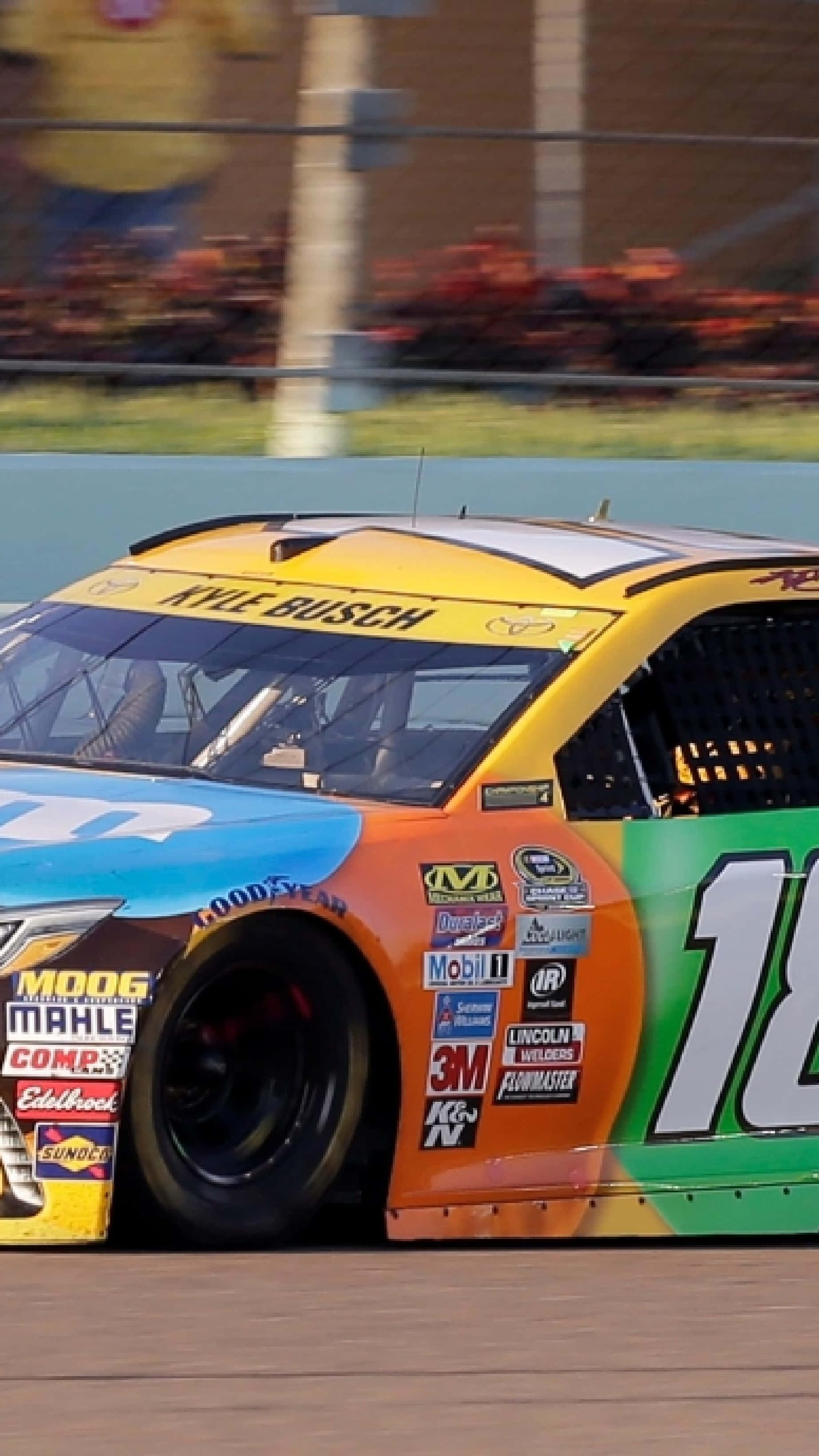 NASCAR, iPhone, number 18, 2K Phone Wallpaper