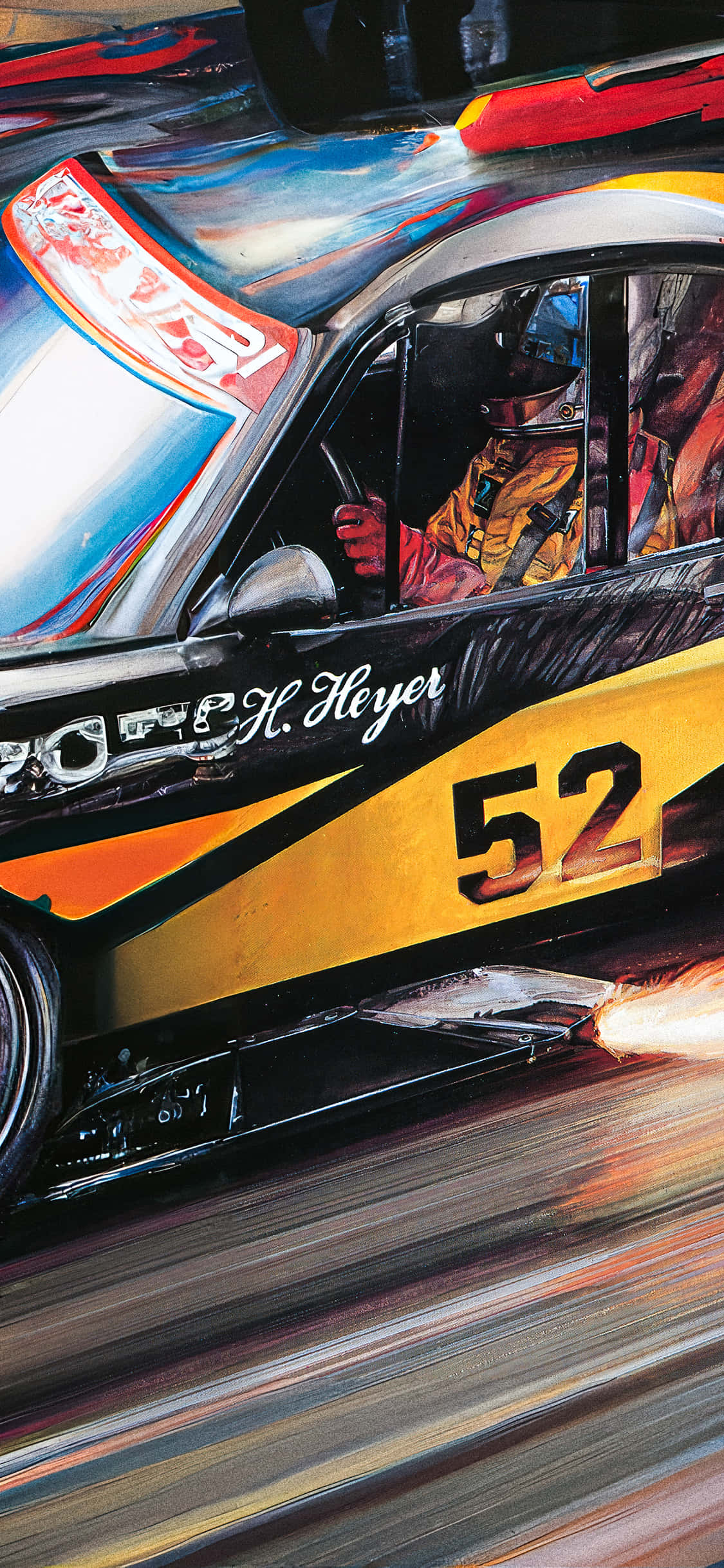NASCAR, iPhone, number 52, Full HD Phone Wallpaper