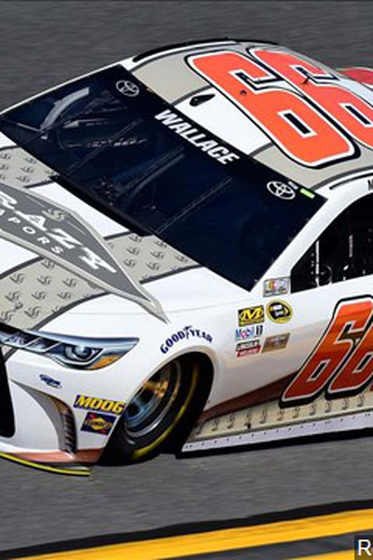 NASCAR, number 66, driver Wallace, HD Phone Wallpaper