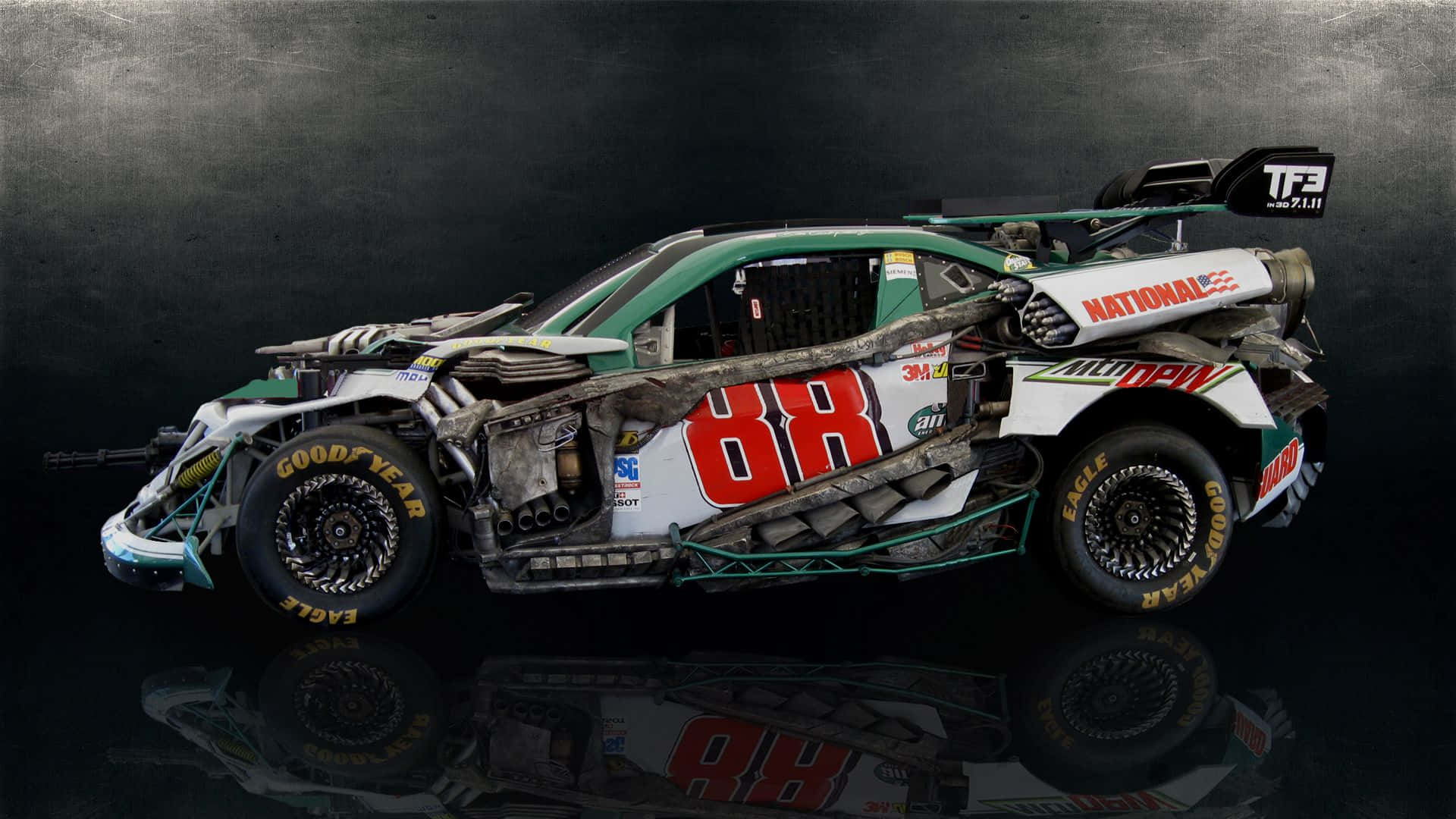 Nascar, number 88, sponsor logos, Full HD Desktop Wallpaper