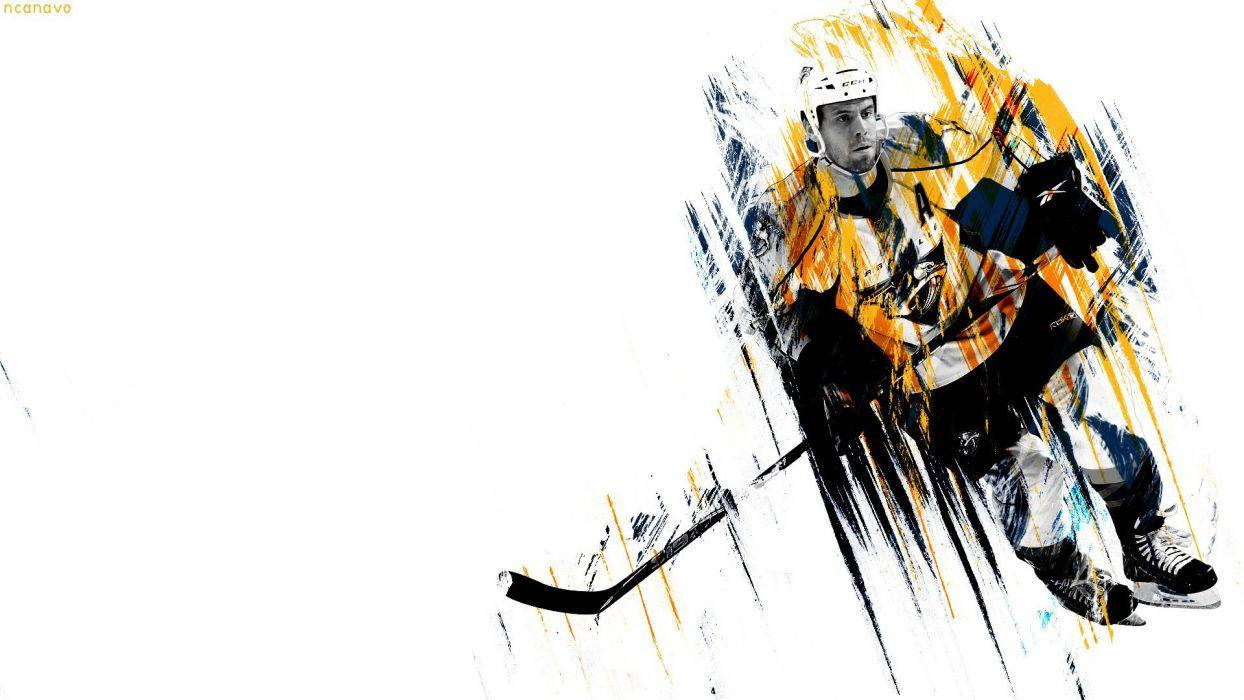 Nashville Predators, hockey player, yellow, SD Desktop Wallpaper