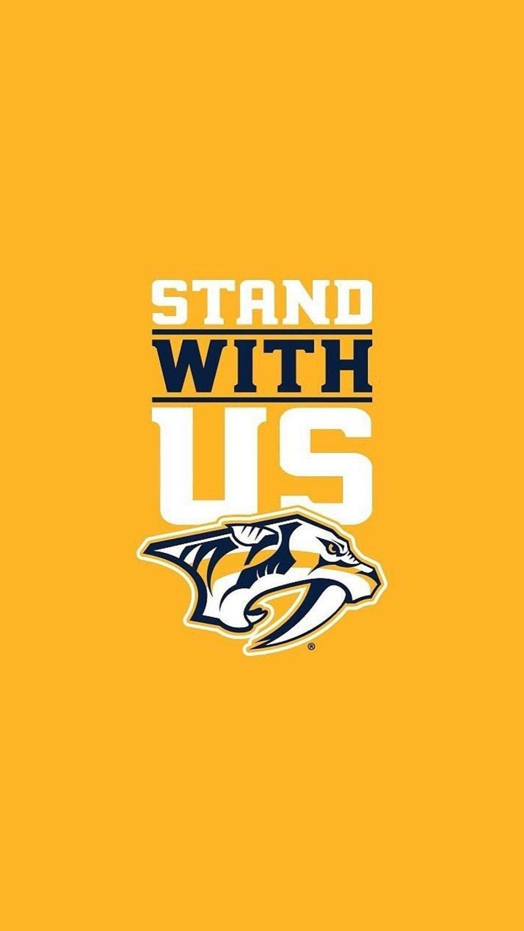 Nashville Predators, STAND WITH US, white, Full HD Phone Wallpaper
