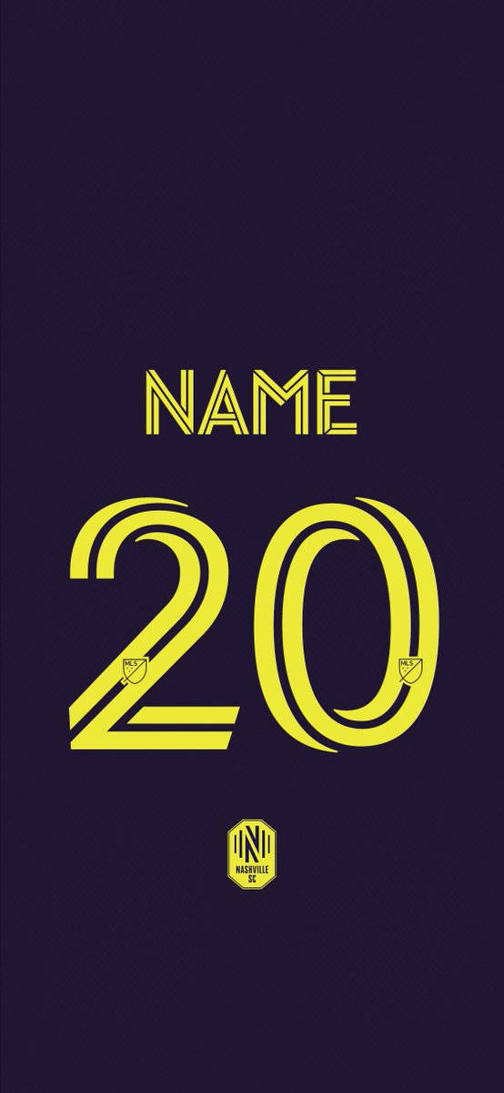 Nashville SC, yellow soccer jersey, number 20, SD Phone Wallpaper