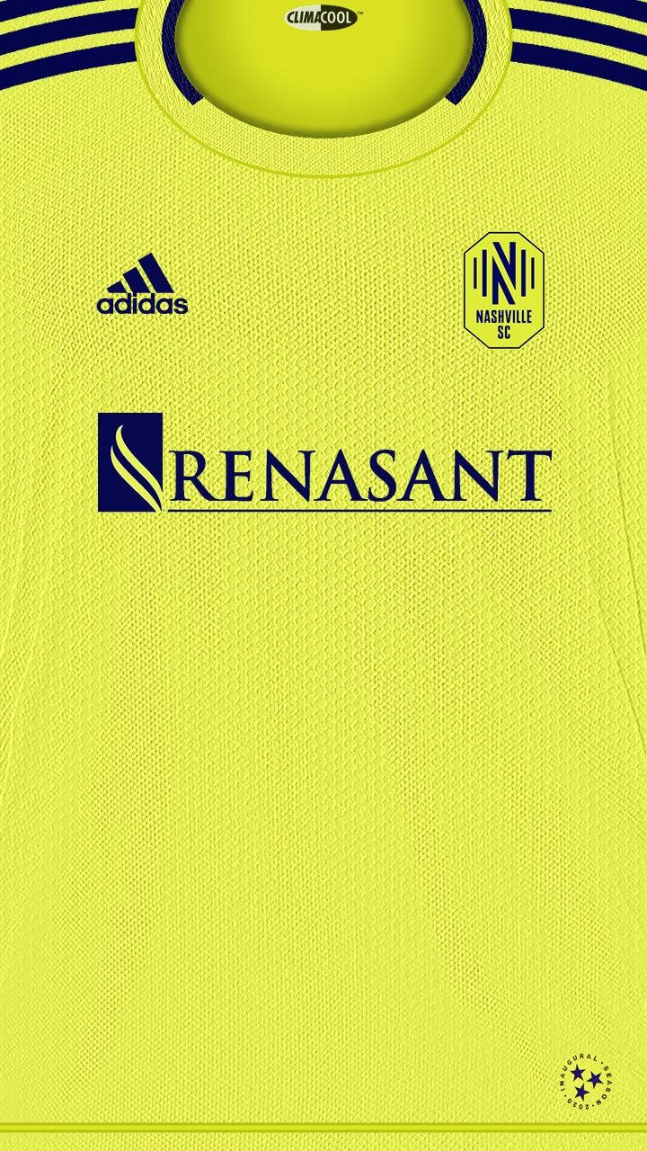 Nashville SC, yellow jersey, navy blue accents, HD Phone Wallpaper