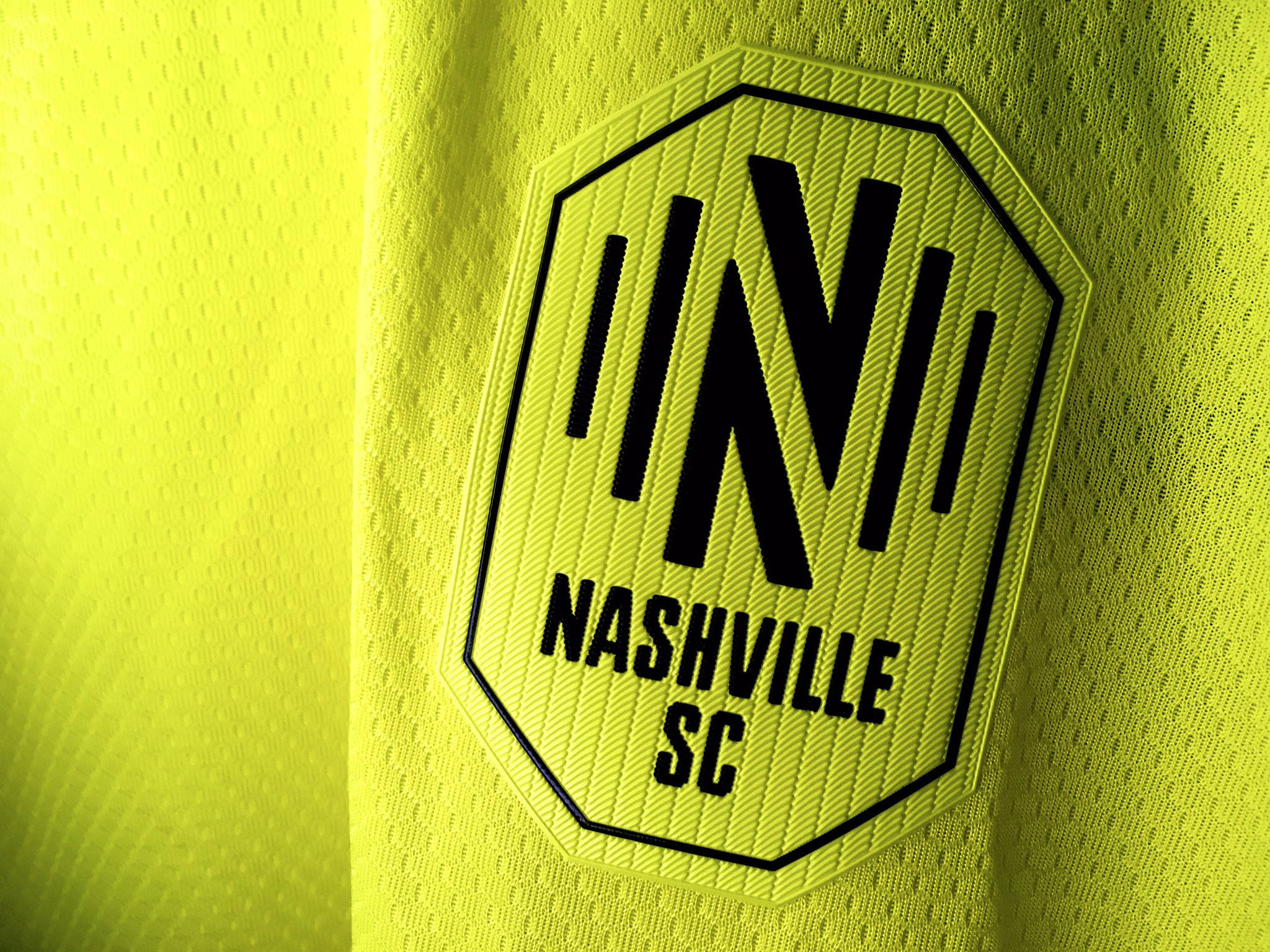 Nashville SC, jersey logo, bright yellow, Full HD Desktop Wallpaper