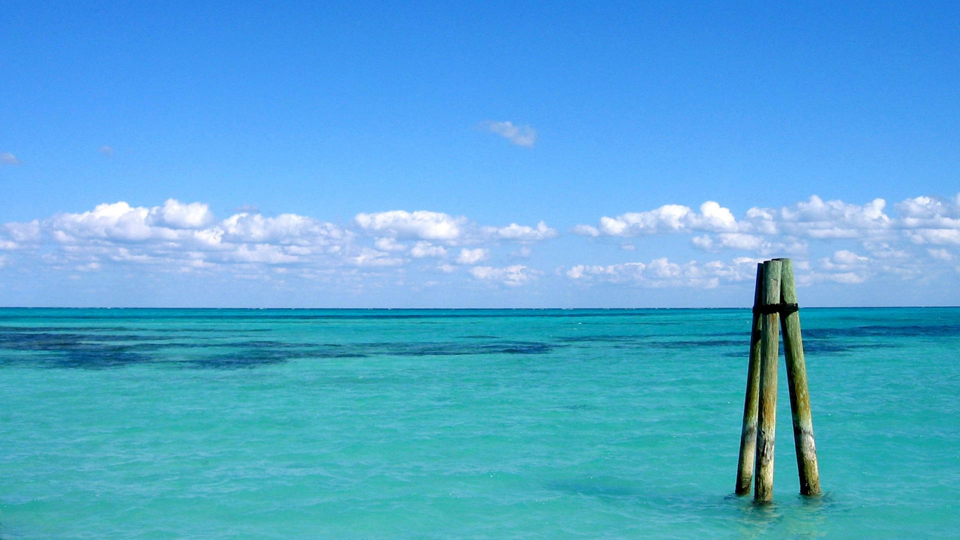 Bahamas, ocean view, crystal turquoise water, Full HD Desktop Wallpaper