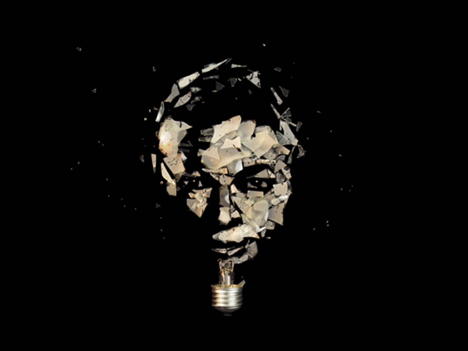 Nat King Cole, glass vector art, shattered lightbulb, HD Desktop Wallpaper