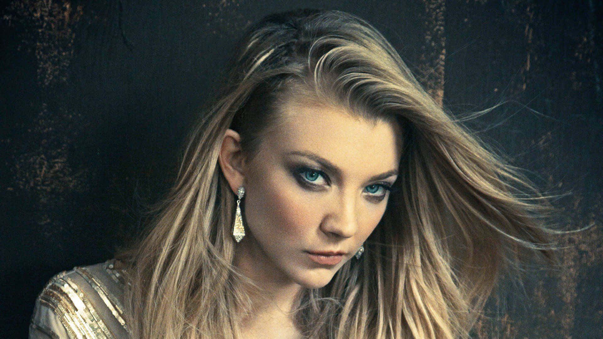 Natalie Dormer, blonde hair, piercing blue eyes, Full HD Desktop Wallpaper