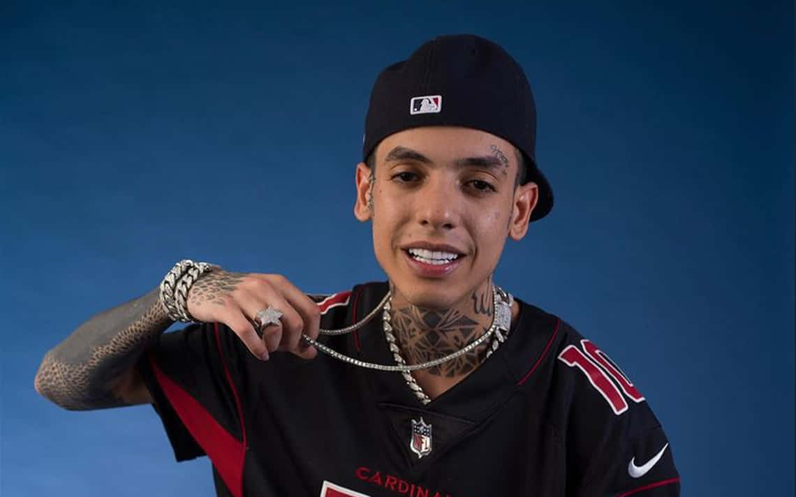 Natanael Cano, tattoos, football jersey, SD Desktop Wallpaper