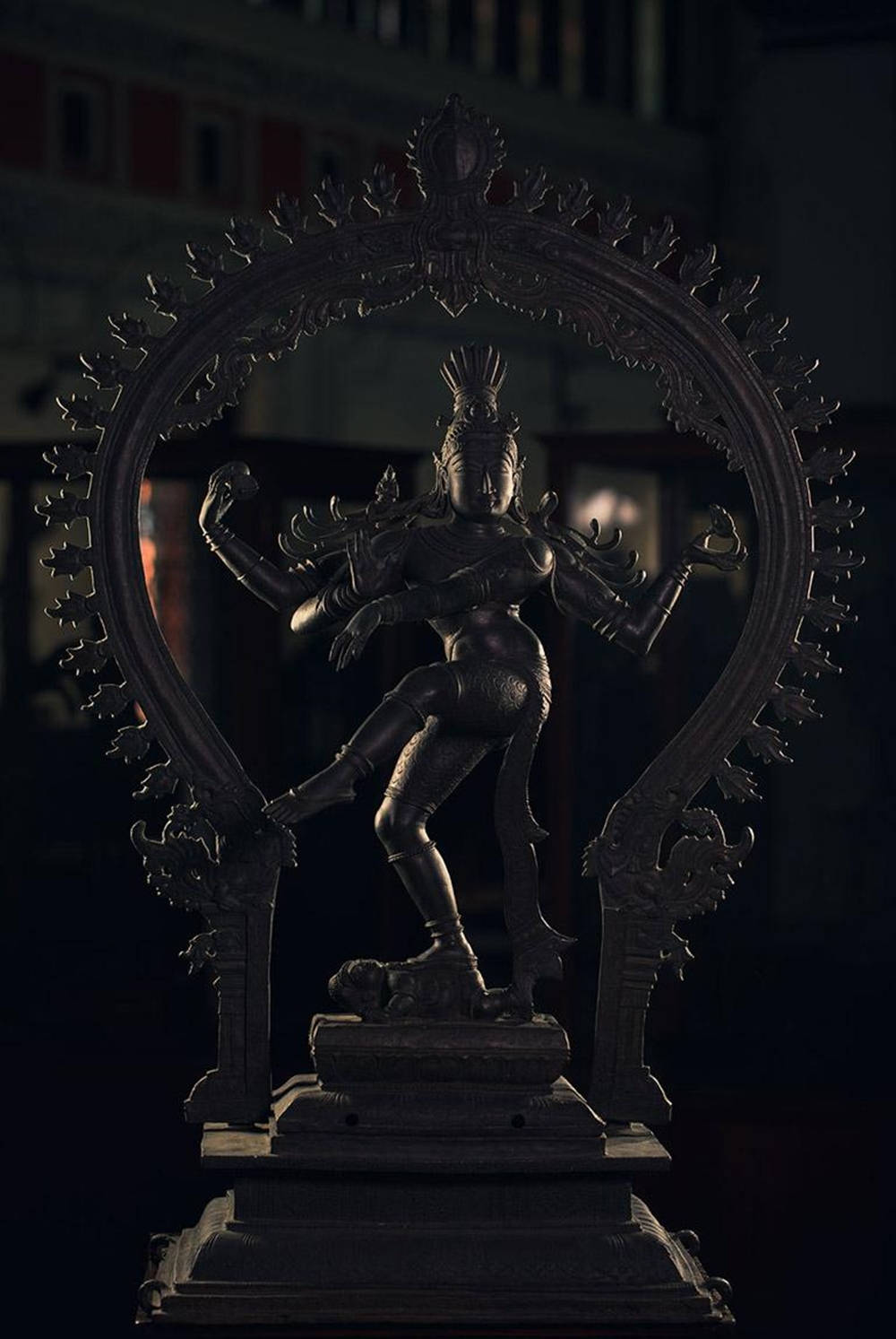 Nataraja, dark bronze, multi-armed dancing deity, HD Phone Wallpaper