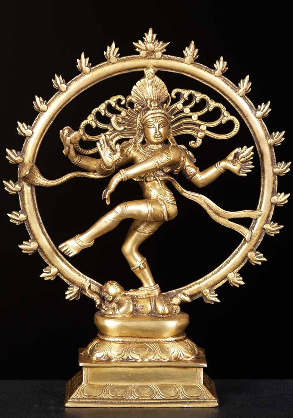 Nataraja, gold figure, cosmic ring, HD Phone Wallpaper