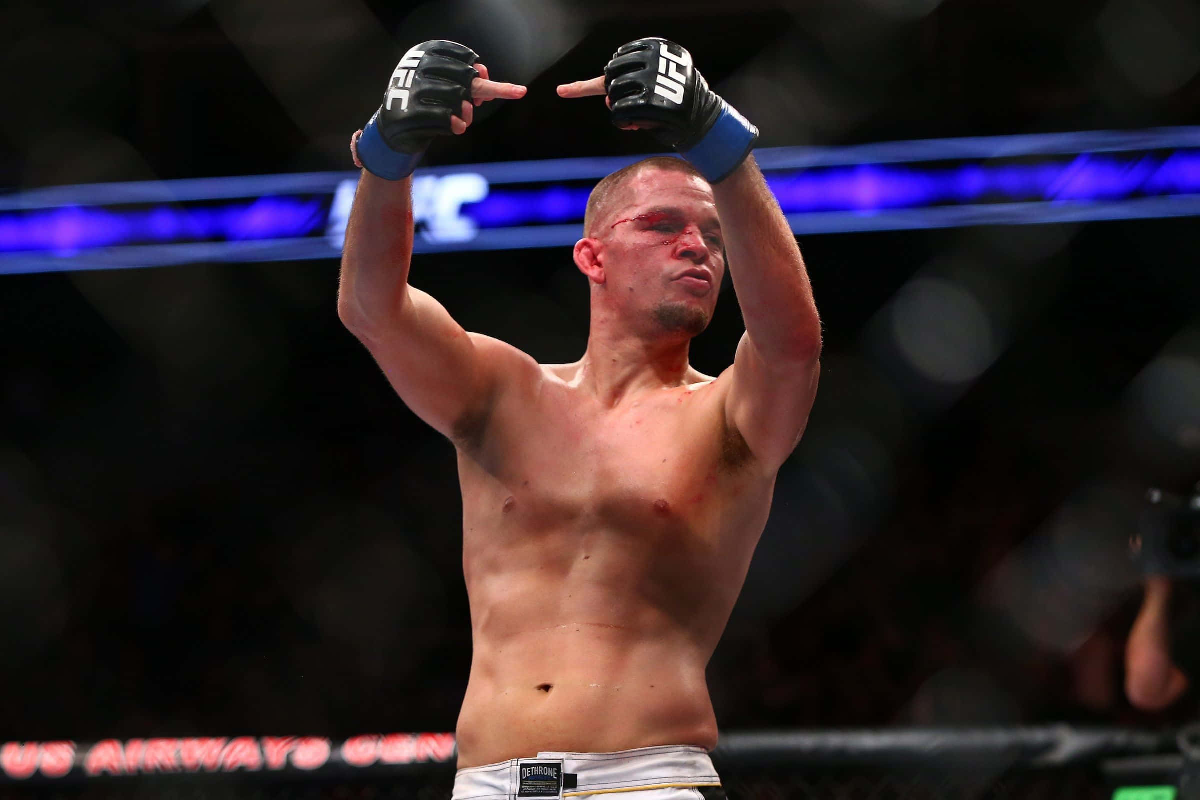 Nate Diaz, mixed martial artist, octagon, Full HD Desktop Wallpaper