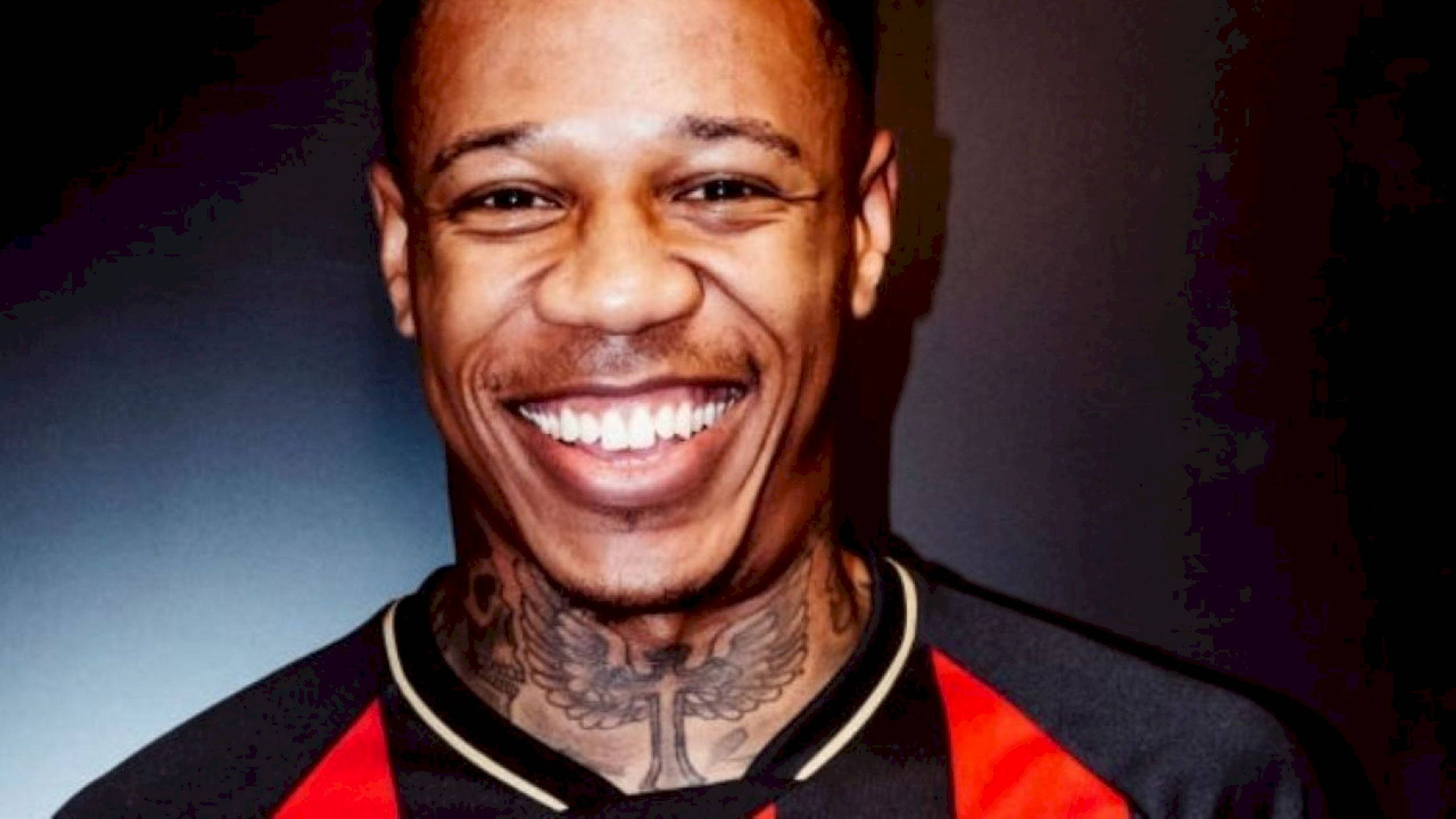 Nathaniel Clyne, wide smile, visible neck tattoos, Full HD Desktop Wallpaper