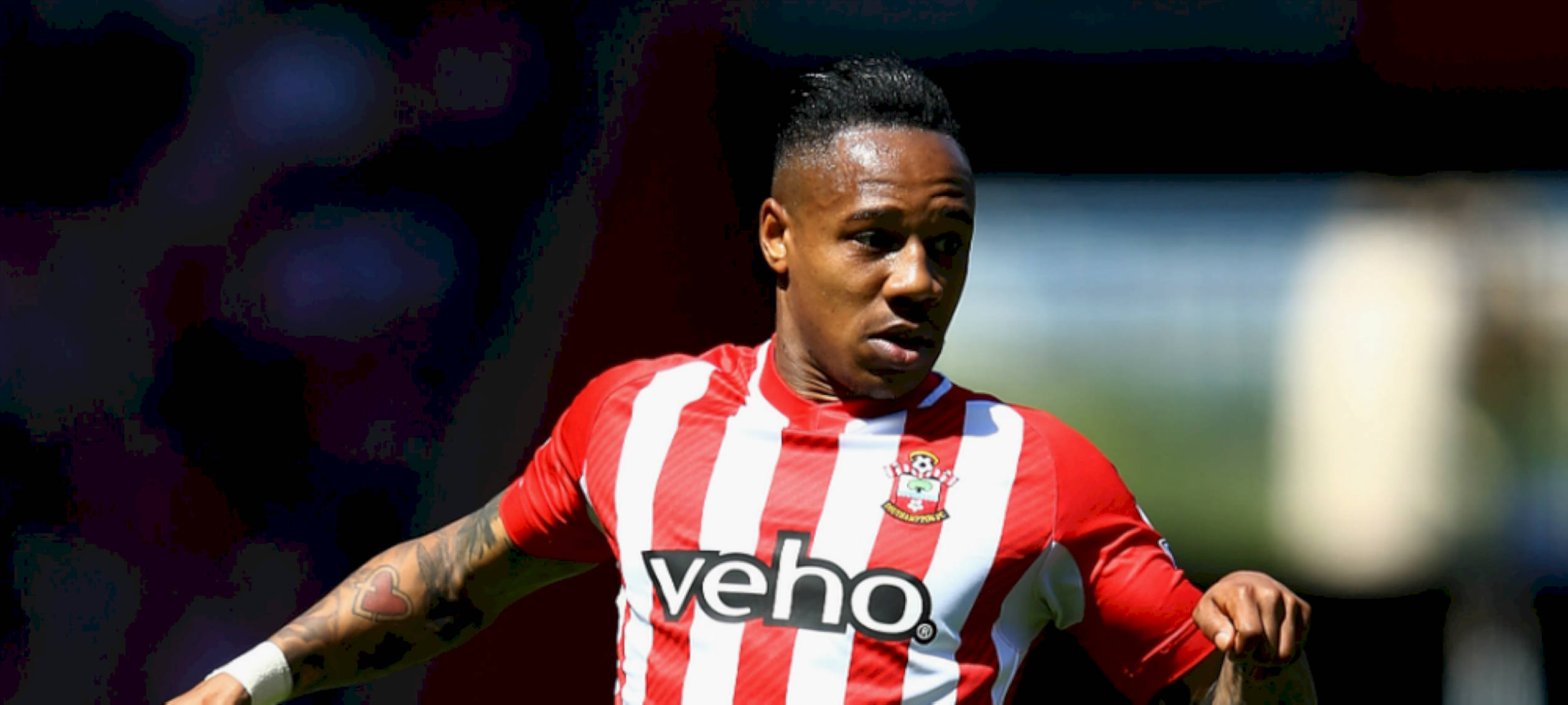 Nathaniel Clyne, red and white striped jersey, sunlight, Full HD Desktop Wallpaper