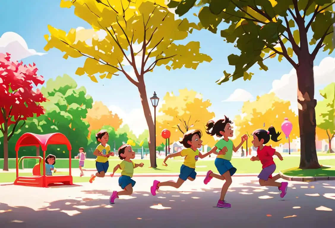 children, park, sunny day, SD Desktop Wallpaper