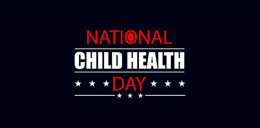 National Child Health Day, red, white, SD Desktop Wallpaper
