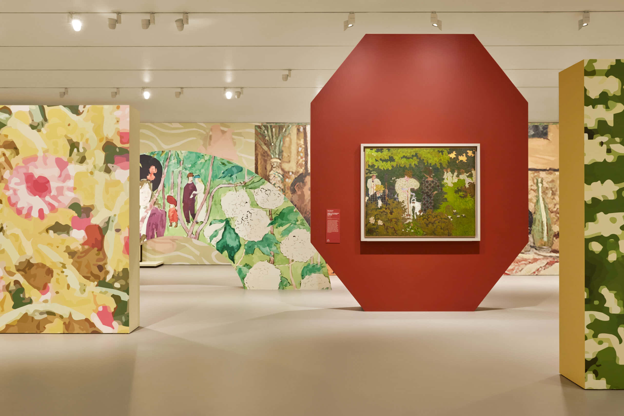 National Gallery Victoria, abstract paintings, geometric walls, 2K Desktop Wallpaper