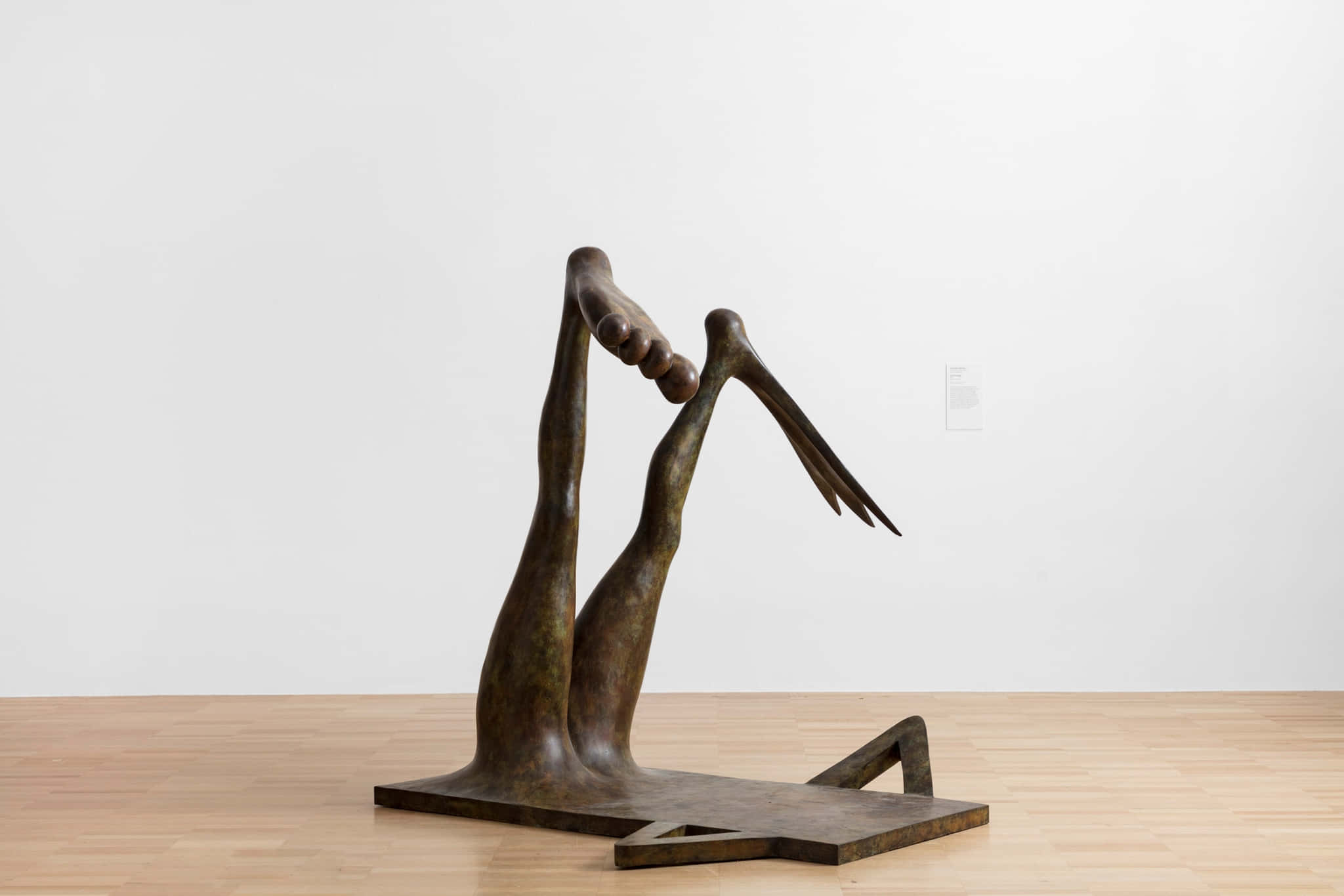 abstract bronze sculpture, two elongated figures, hands clasped, Full HD Desktop Wallpaper