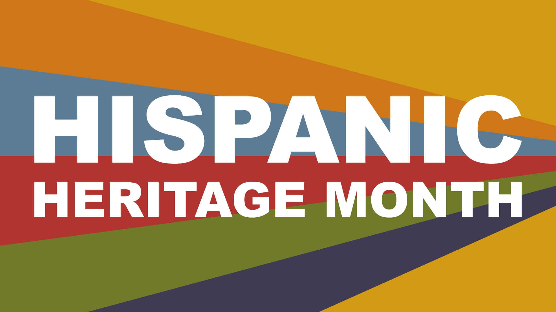 Hispanic Heritage Month, white text, orange, Full HD Desktop Wallpaper