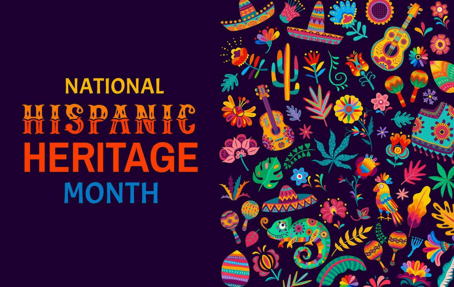 National Hispanic Heritage Month, guitars, sombreros, HD Desktop Wallpaper