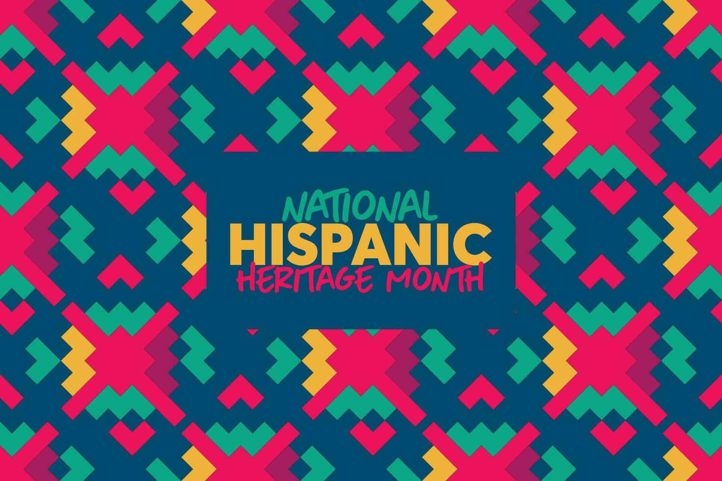 National Hispanic Heritage Month, pink, teal, HD Desktop Wallpaper