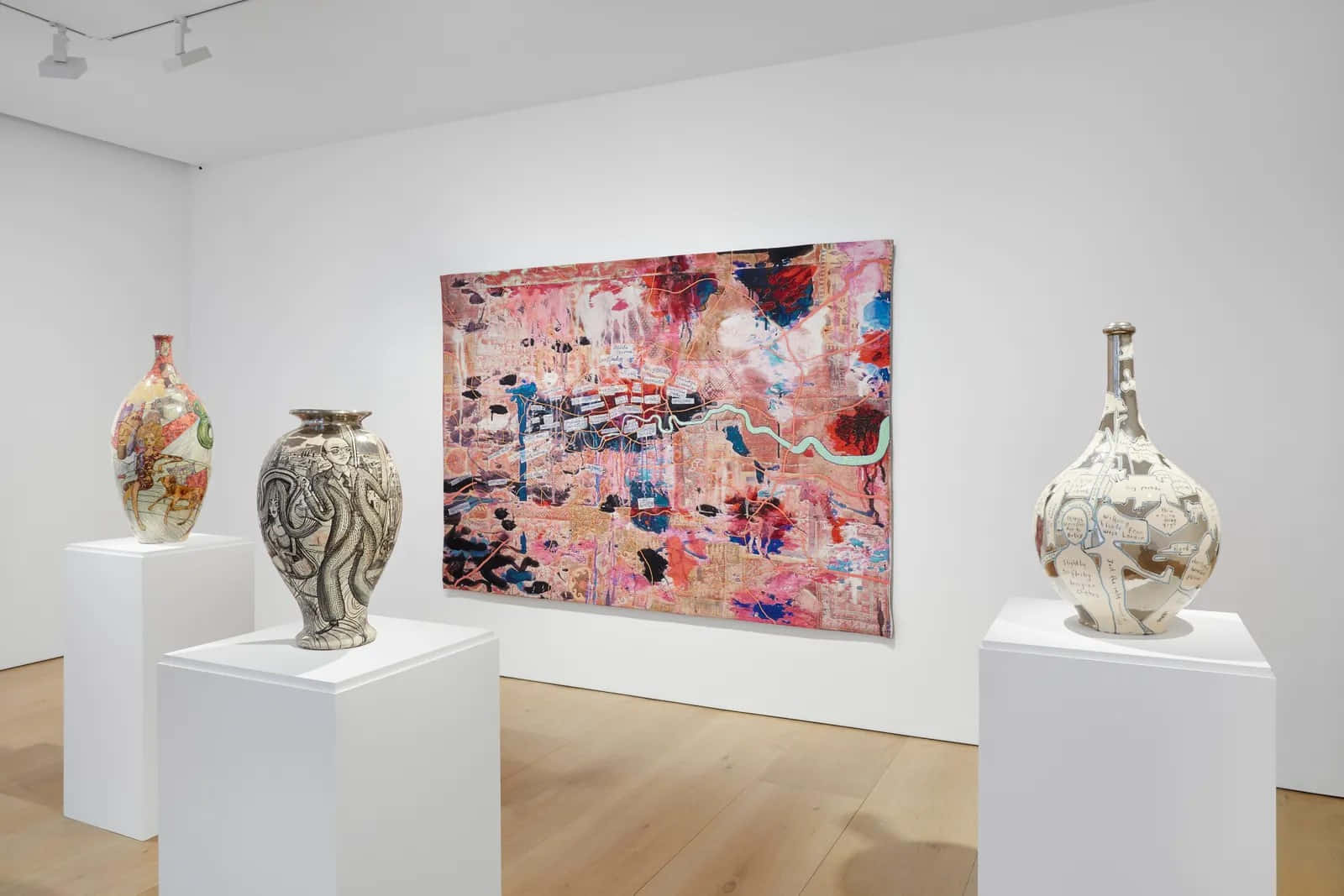 modern art exhibition, scottish gallery, ceramic vases, HD Desktop Wallpaper