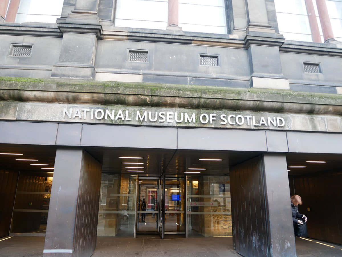 National Museum of Scotland, stone facade, glass doors, SD Desktop Wallpaper