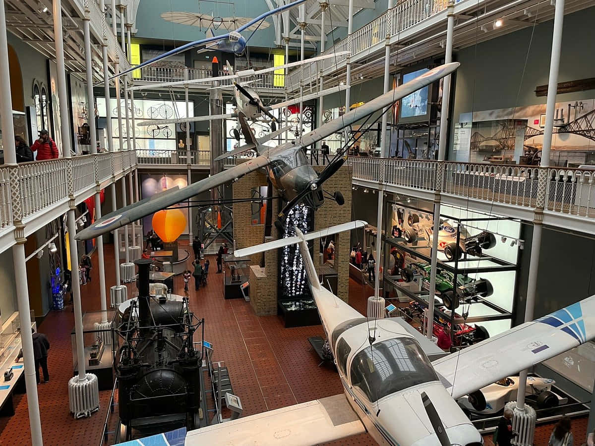 National Museum Of Scotland, aviation exhibit, vintage aircraft, SD Desktop Wallpaper