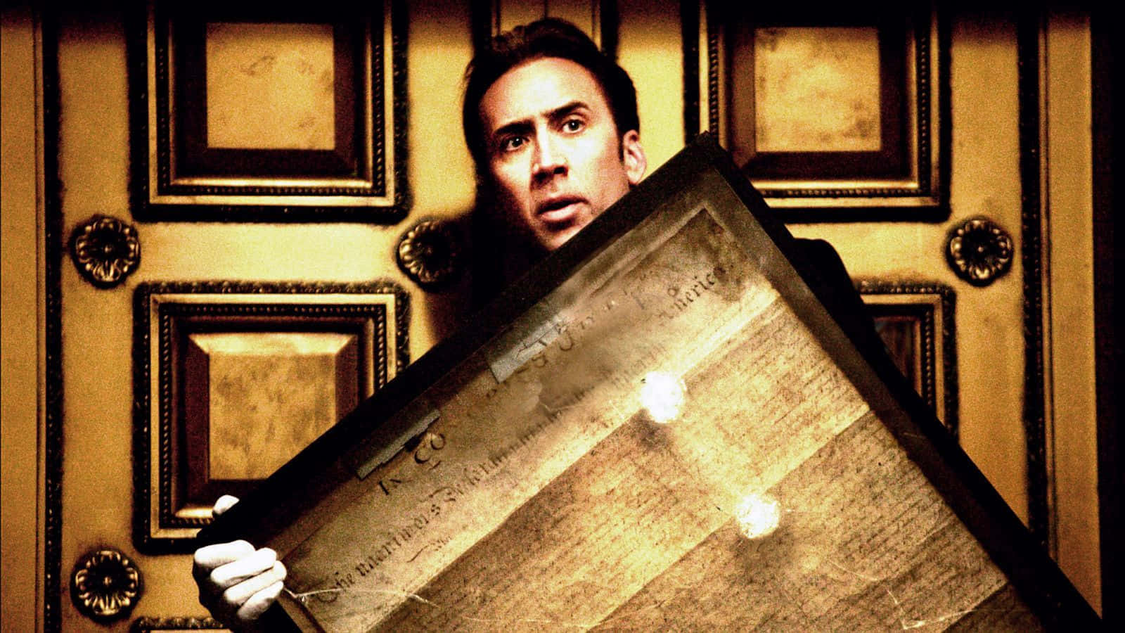 National Treasure, dark suit, white gloves, HD Desktop Wallpaper