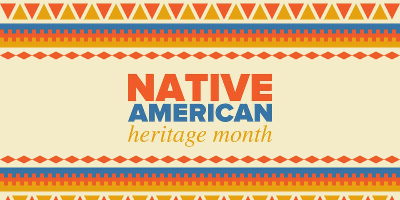 Native American Heritage Month, orange, blue, HD Desktop Wallpaper