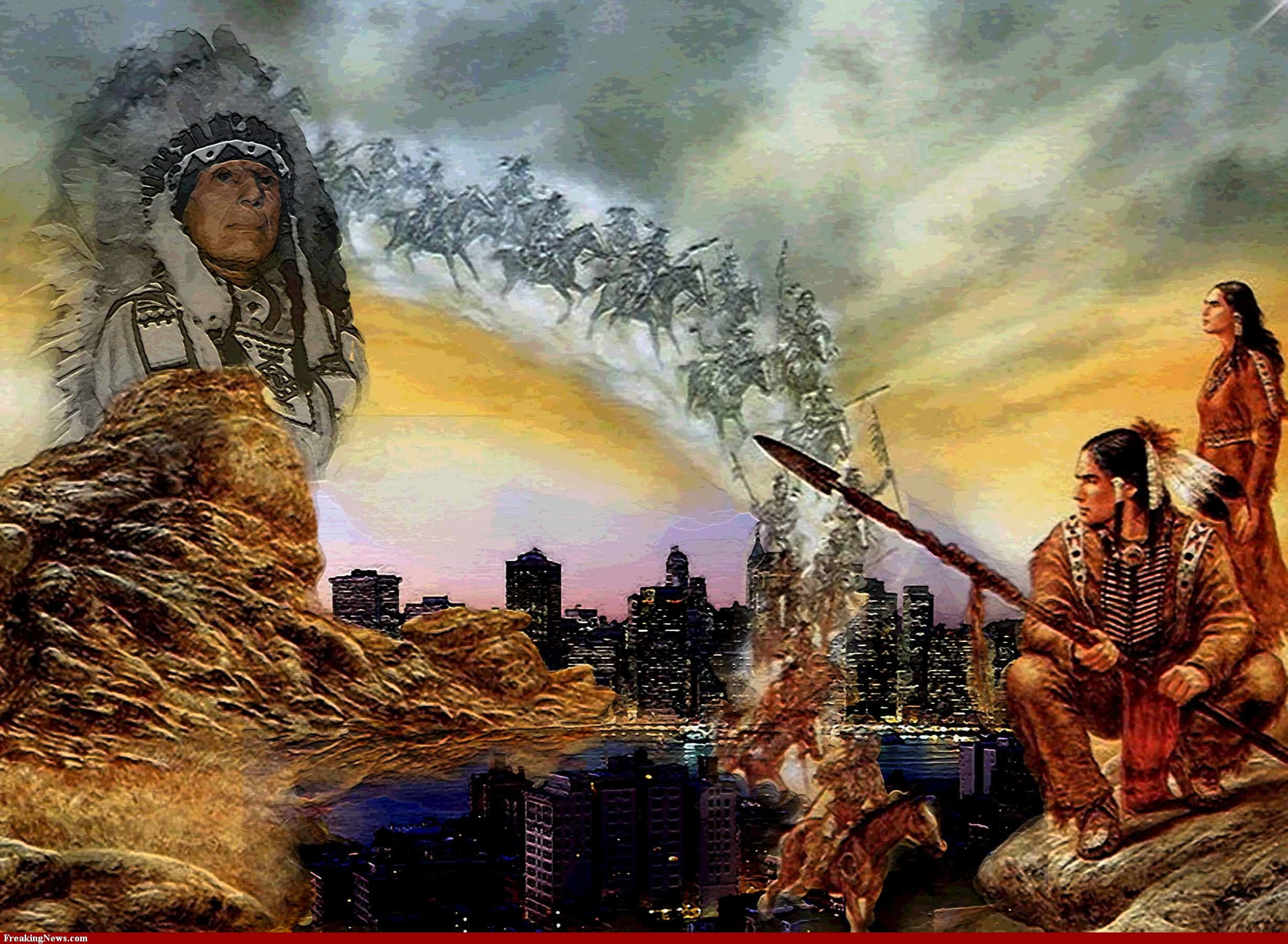 Native American, warriors, leaders, Full HD Desktop Wallpaper
