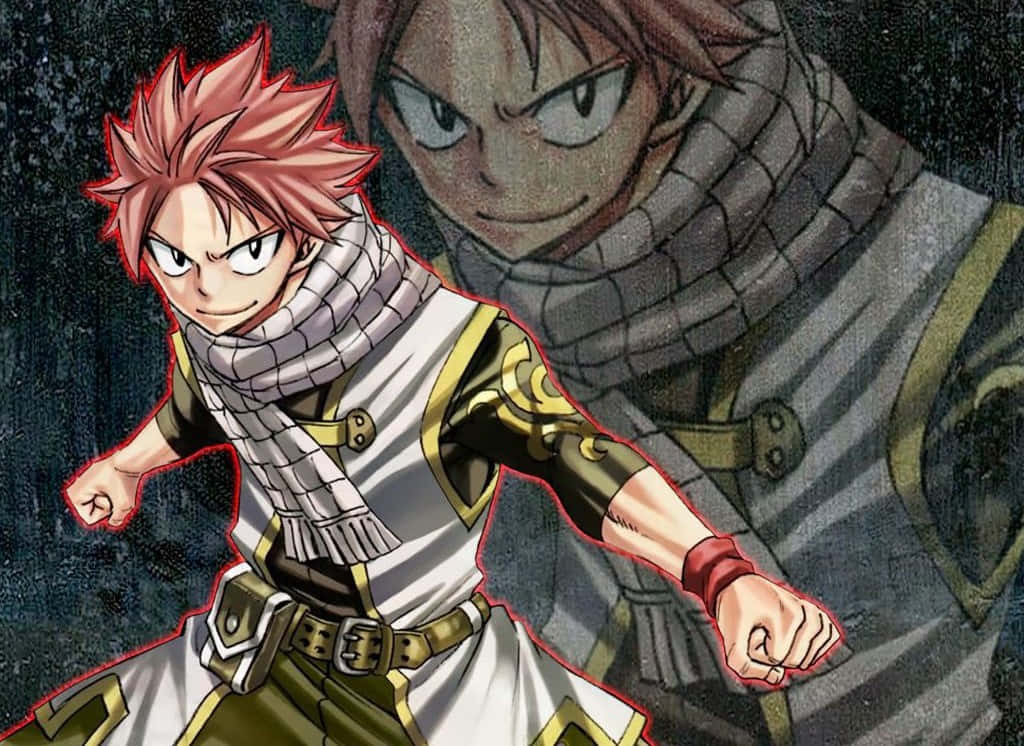 Natsu Dragneel, spiky red hair, determined expressions, SD Desktop Wallpaper